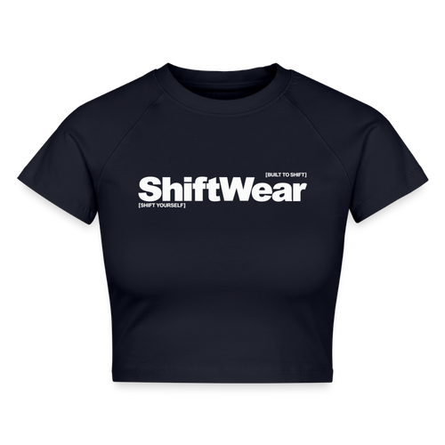 SHIFT Cropped Fit Tee - Navy