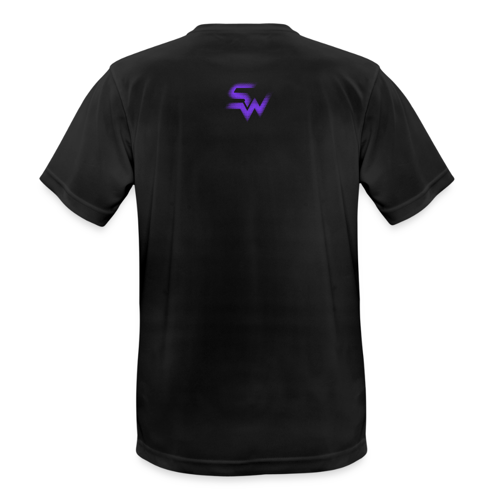 Männer T-Shirt atmungsaktiv - Schwarz