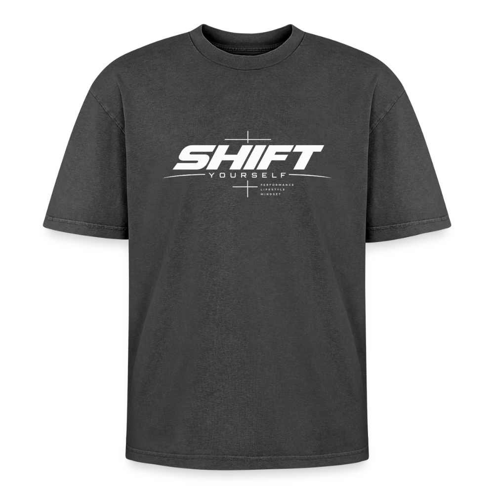 SHIFT Oversized Acid Wash Tee - Schwarz Acid Wash