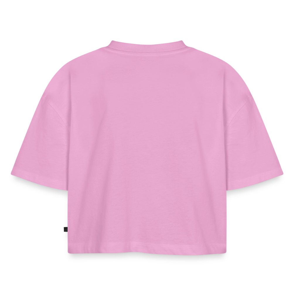 SHIFT Oversized Cropped Tee - Verwaschenes Rosa