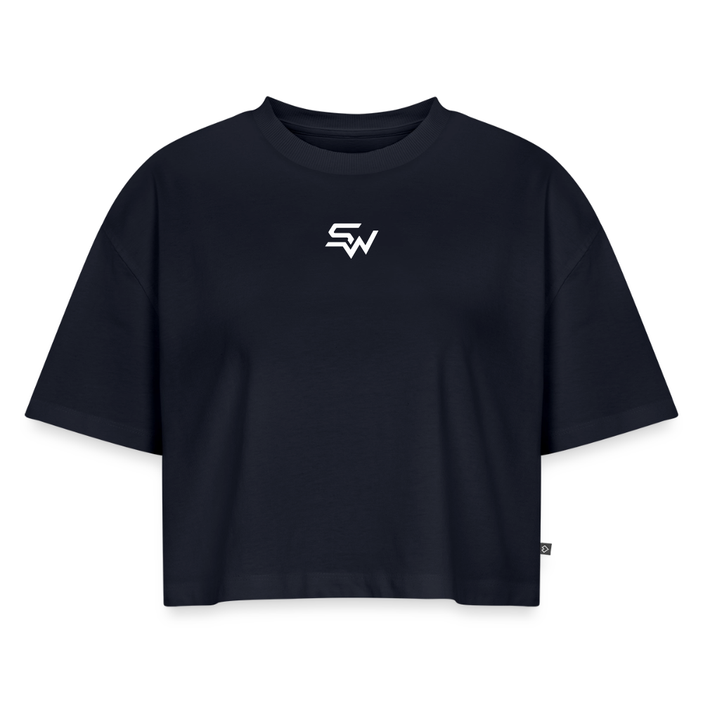 SHIFT Cropped Tee - Navy