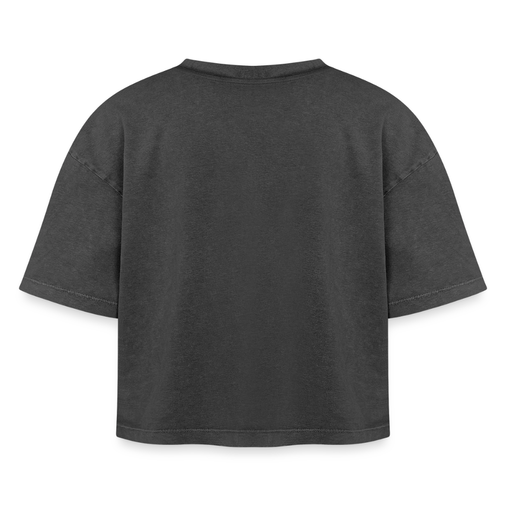 SHIFT Boxy Acid Wash Tee - Schwarz Acid Wash