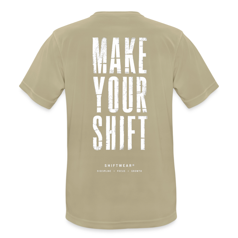 Männer T-Shirt atmungsaktiv - Sandbeige