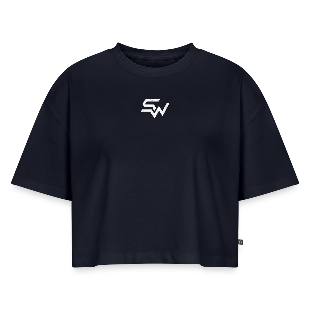 SHIFT Cropped Tee - Navy
