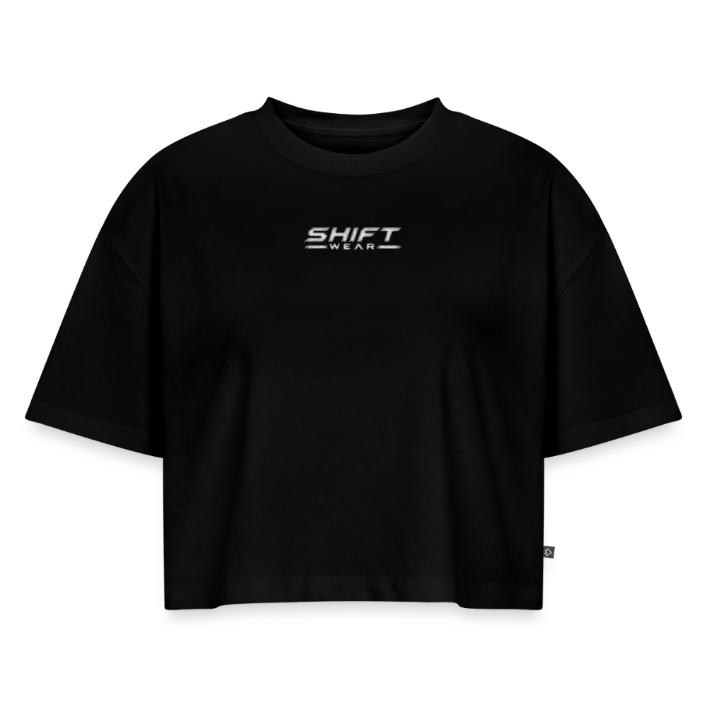 SHIFT Premium Oversized Cropped Tee - Schwarz