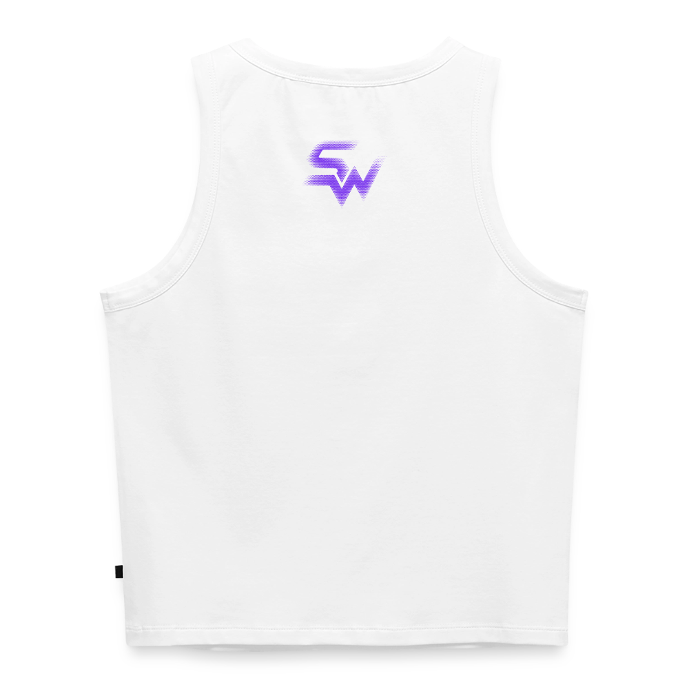 Cropped Frauen Organic Tank Top - Weiß
