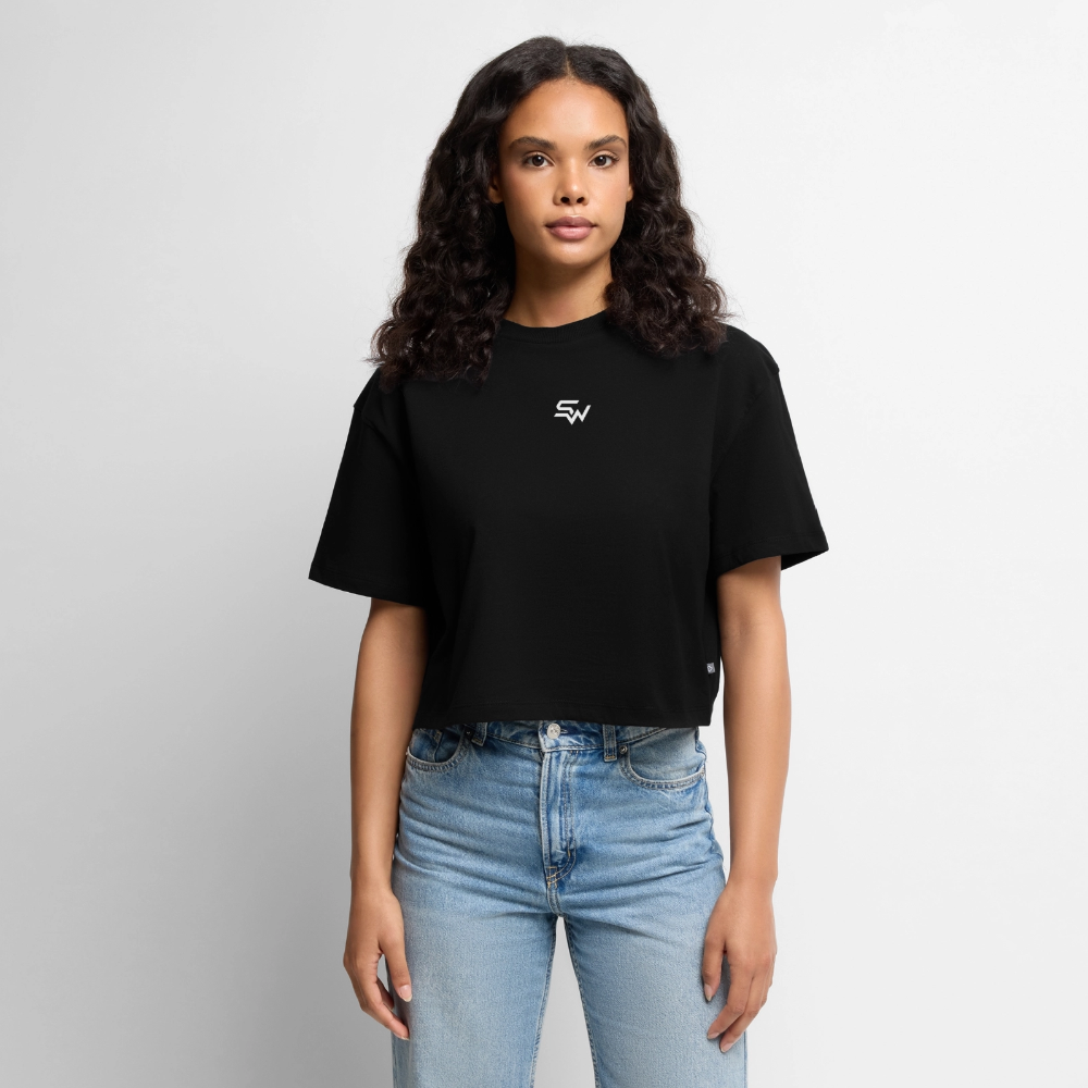 SHIFT Cropped Tee - Schwarz