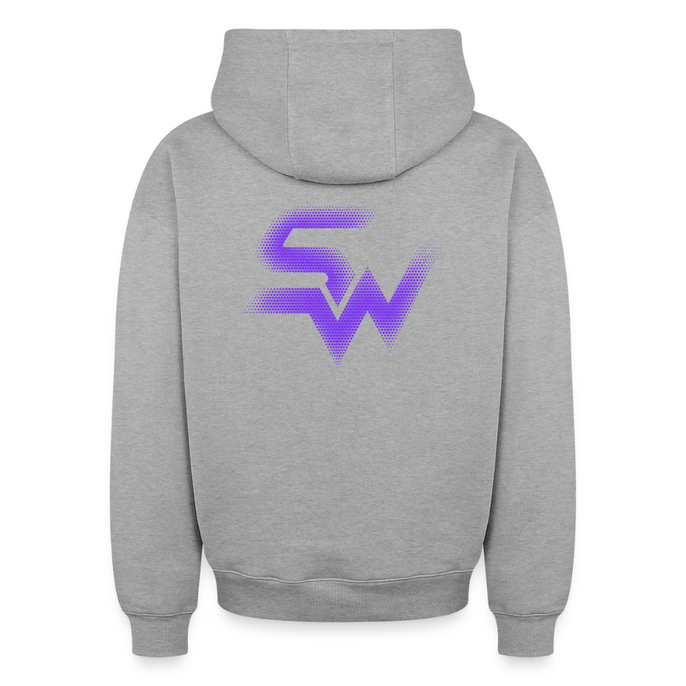 SHIFT Oversized Heavyweight Hoodie - Grau meliert