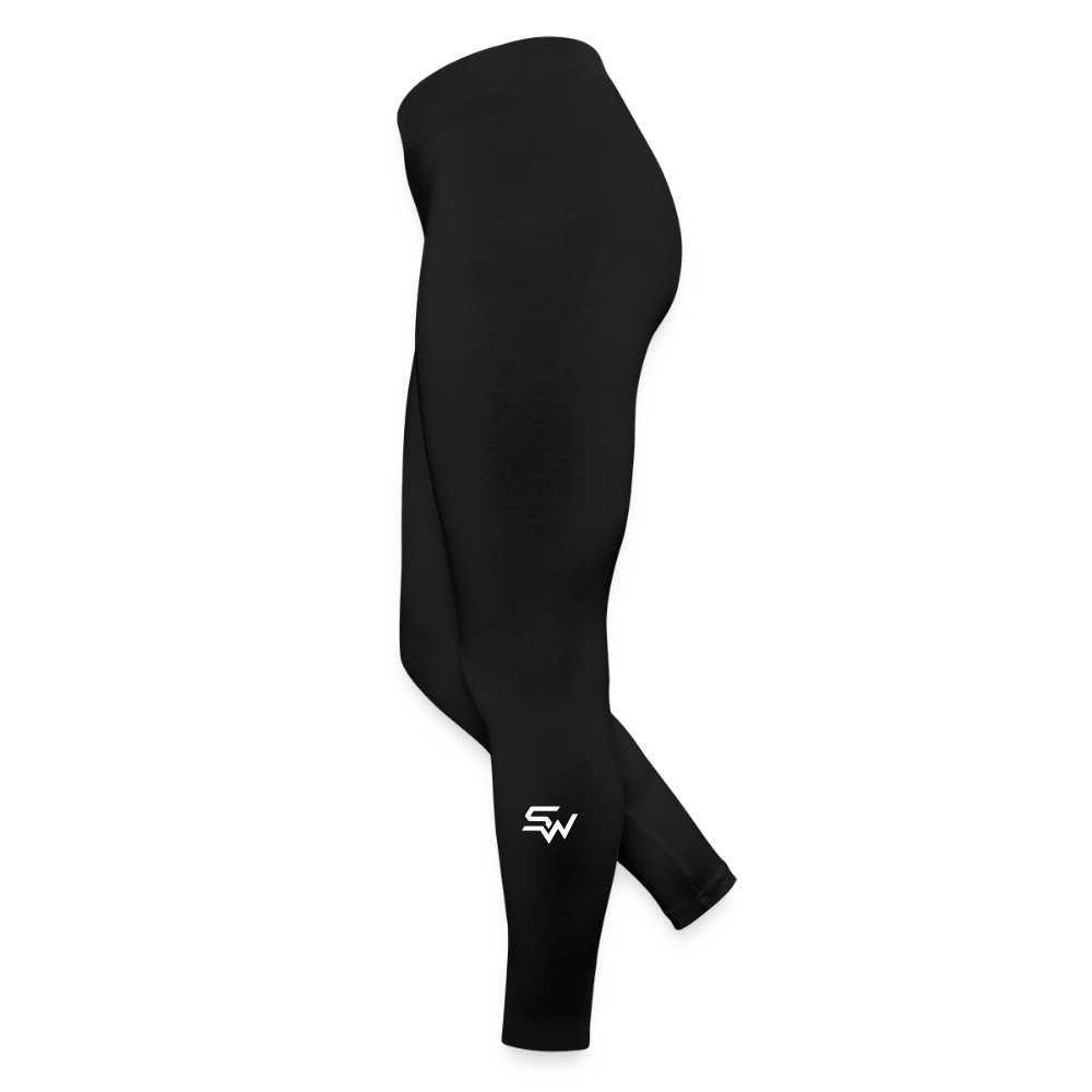 Frauen Jersey Leggings - Schwarz