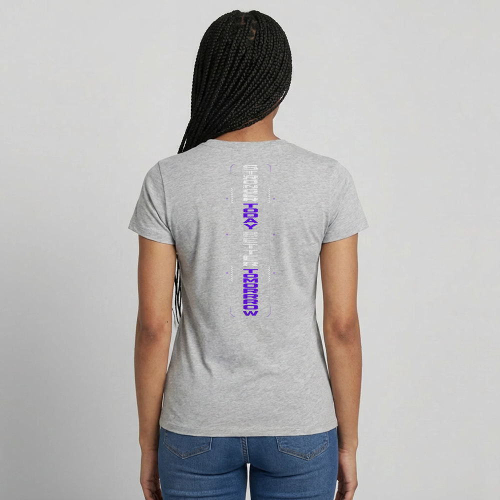 Frauen T-Shirt - Grau meliert