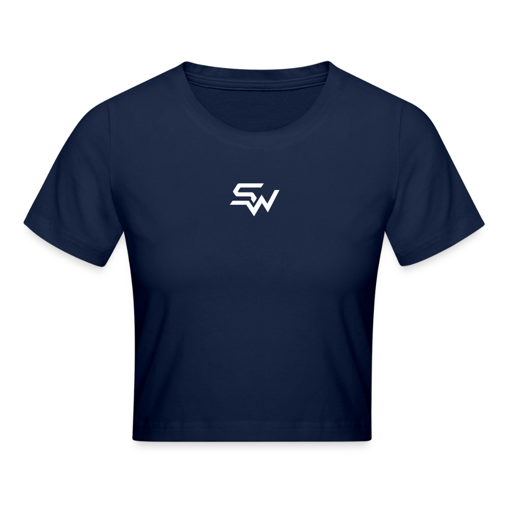 Frauen Cropped T-Shirt - Light Navy