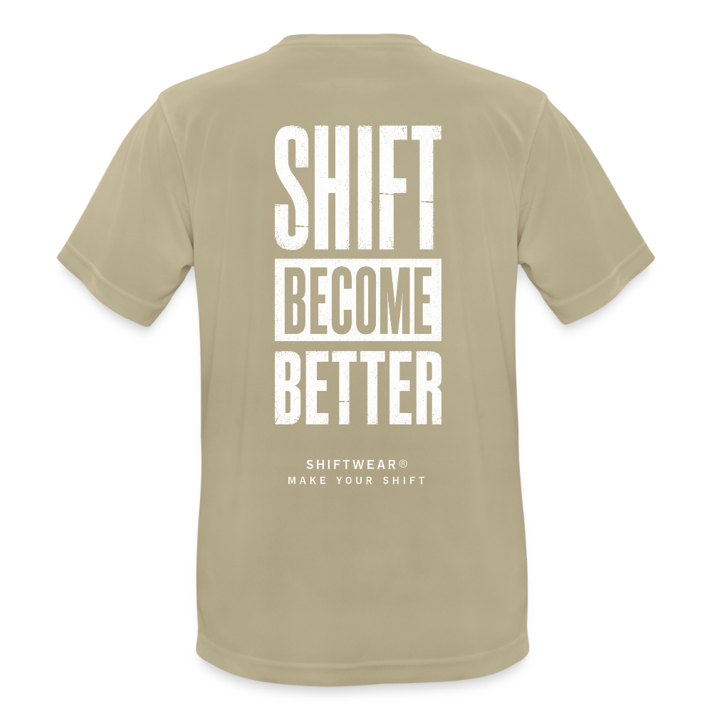 Männer T-Shirt atmungsaktiv - Sandbeige
