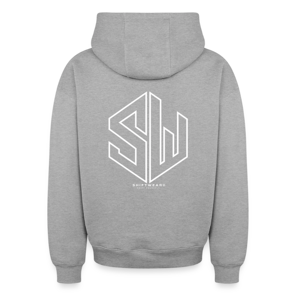 SHIFT Oversized Heavyweight Hoodie - Grau meliert