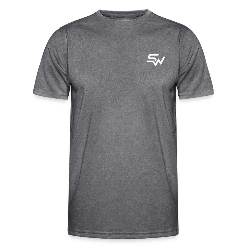 Männer Funktions-T-Shirt - dunkle Melange 