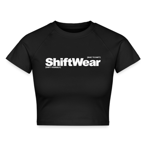 SHIFT Cropped Fit Tee - Schwarz
