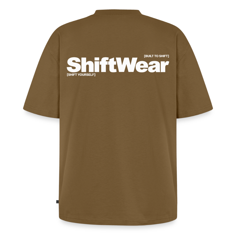 SHIFT Oversized Fit Tee - Nussbraun