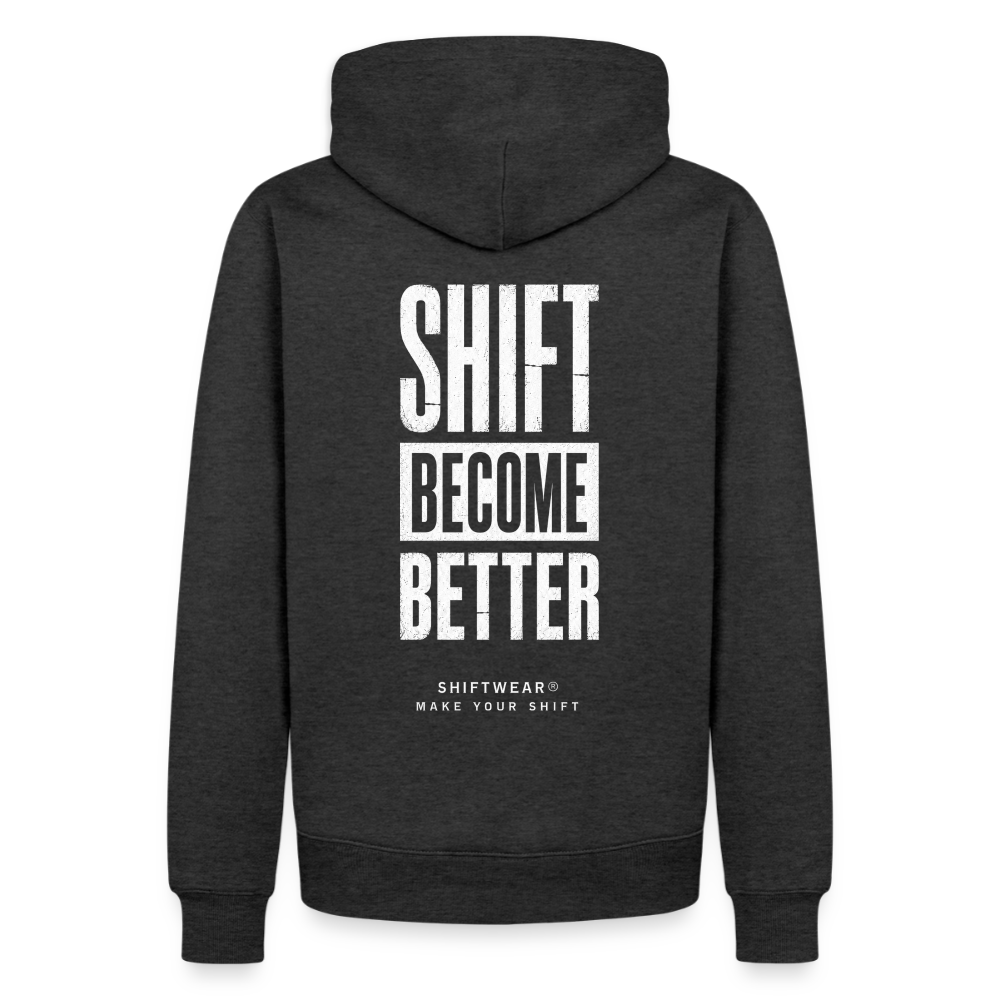 Männer Premium Hoodie - Anthrazit meliert
