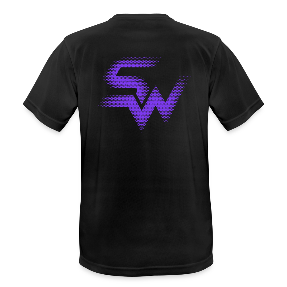 Männer T-Shirt atmungsaktiv - Schwarz