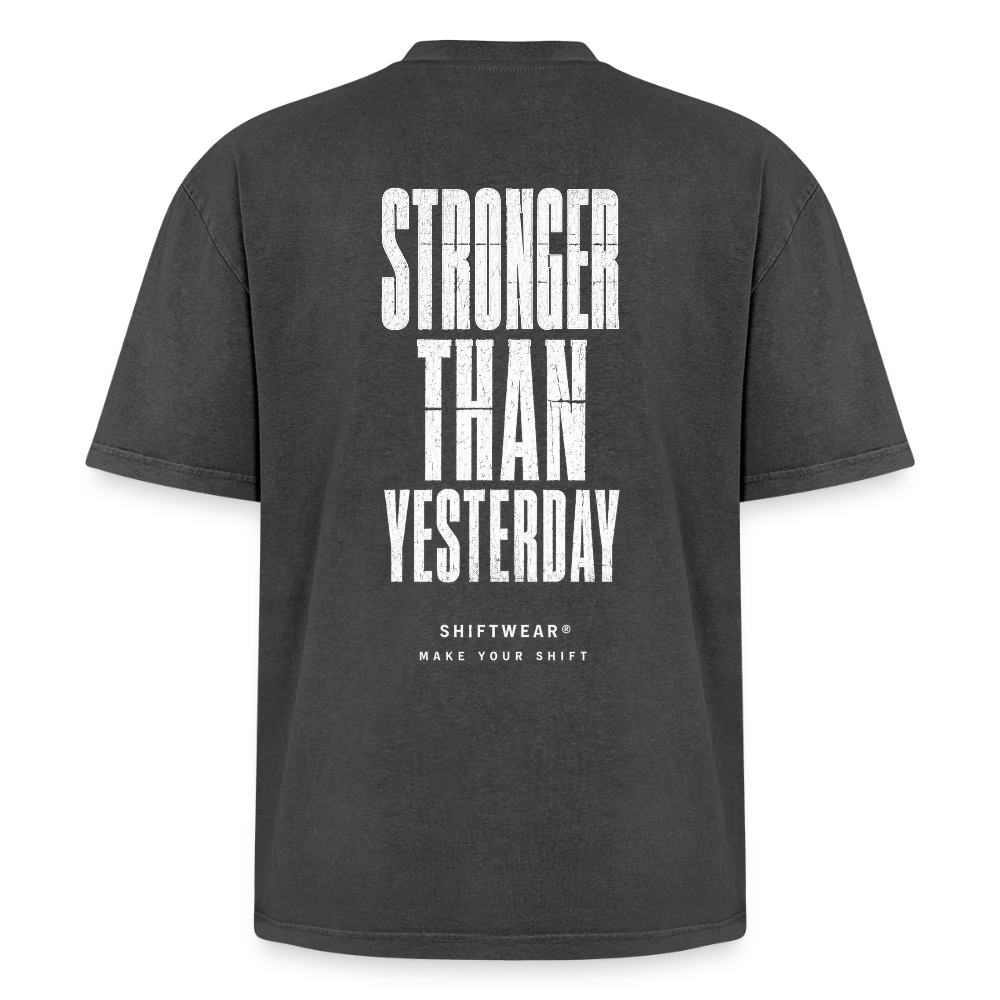SHIFT Oversized Acid Wash Tee - Schwarz Acid Wash
