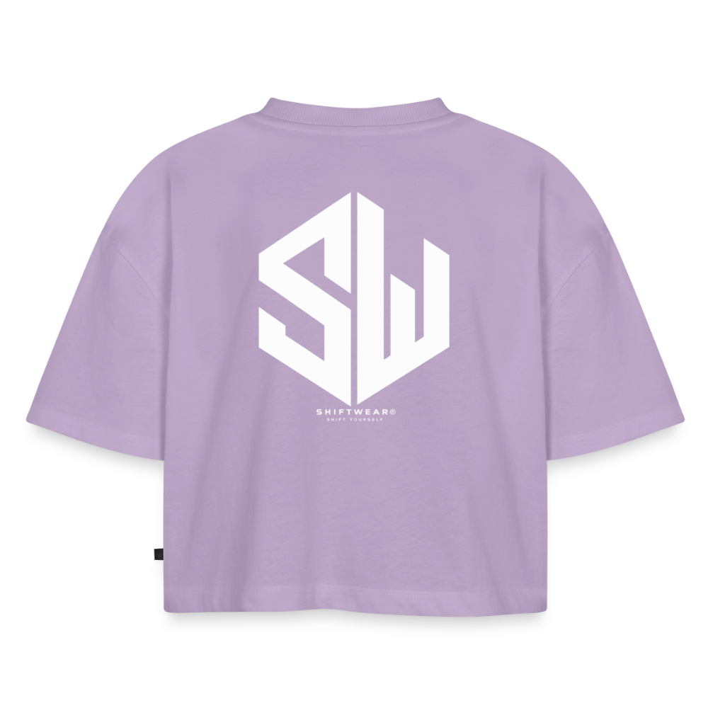 SHIFT Premium Oversized Cropped Tee - Lavendel