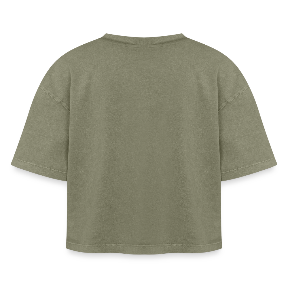 SHIFT Boxy Acid Wash Tee - Grün Acid Wash