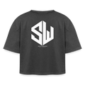 SHIFT Boxy Frauen Acid Wash Tee - Schwarz Acid Wash