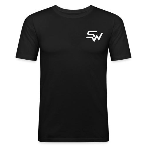Männer Slim Fit T-Shirt - Schwarz