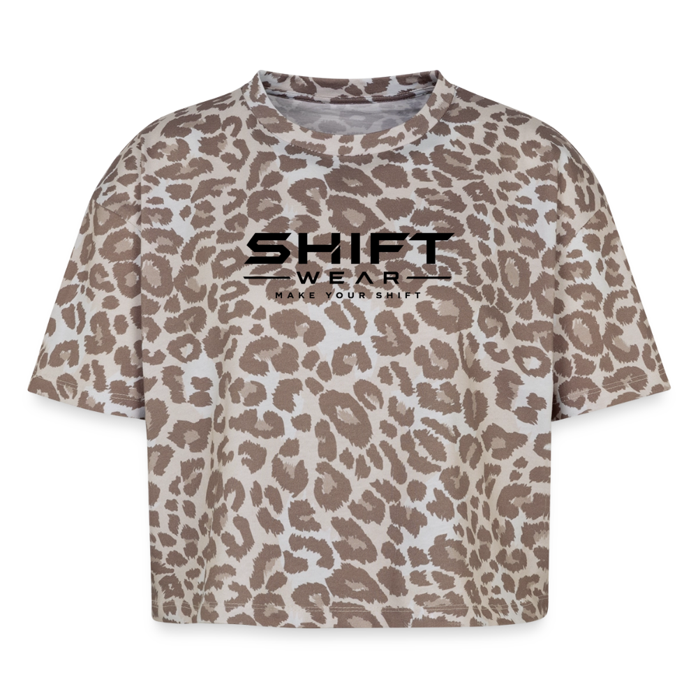 Boxy Leo Frauen Premium Organic T-Shirt - Leopard print