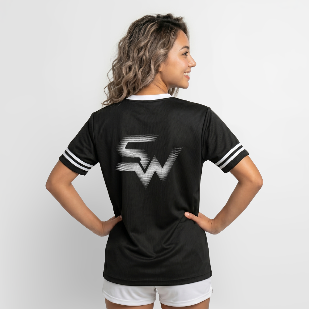 SHIFT Football Style Tee - Woman - Schwarz/Weiß