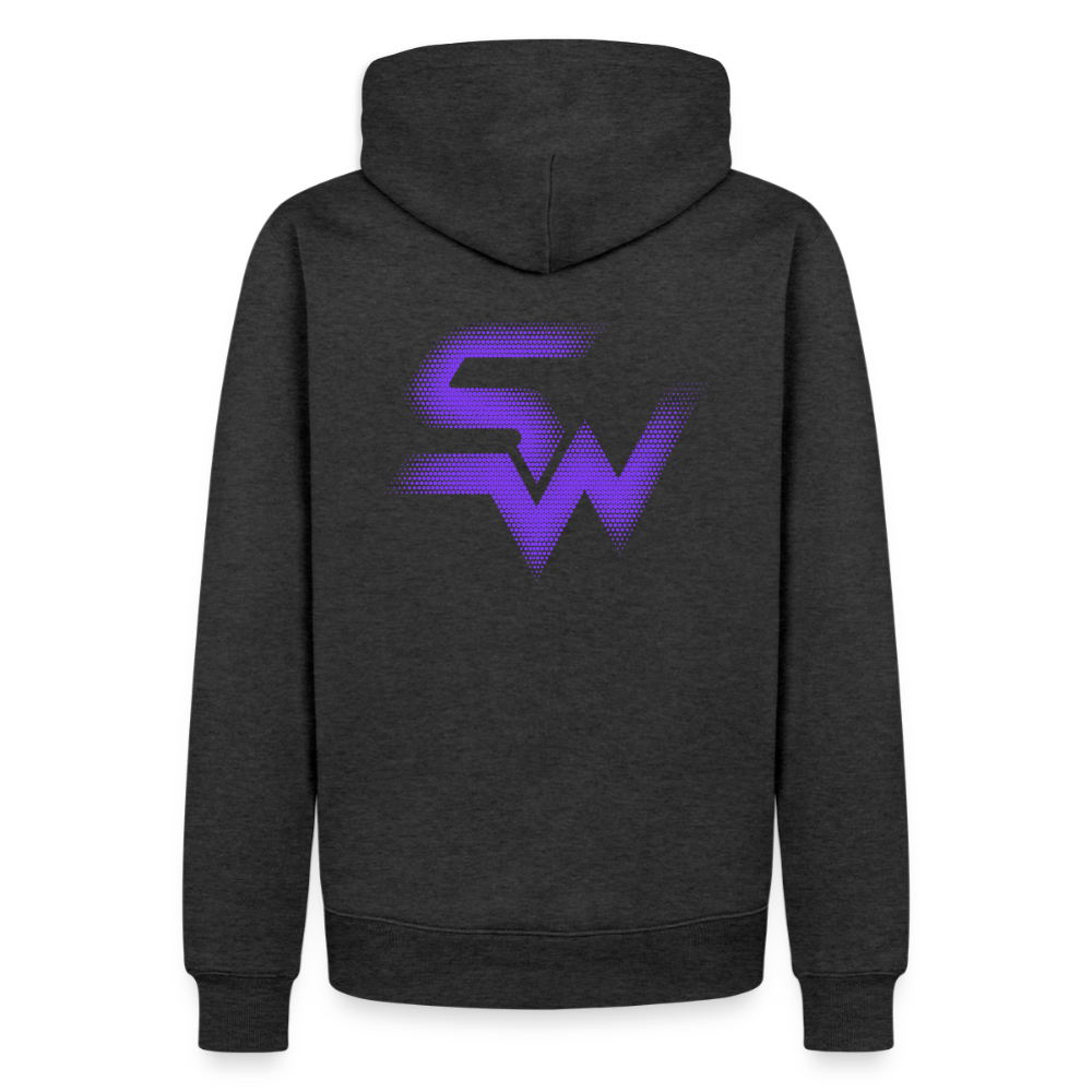 Männer Premium Hoodie - Anthrazit meliert