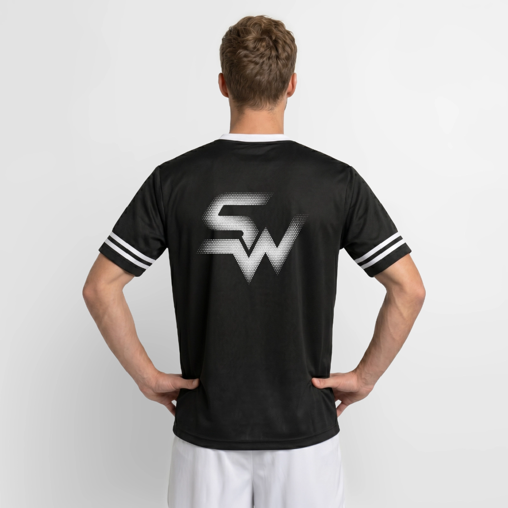 SHIFT Football Style Tee - Schwarz/Weiß