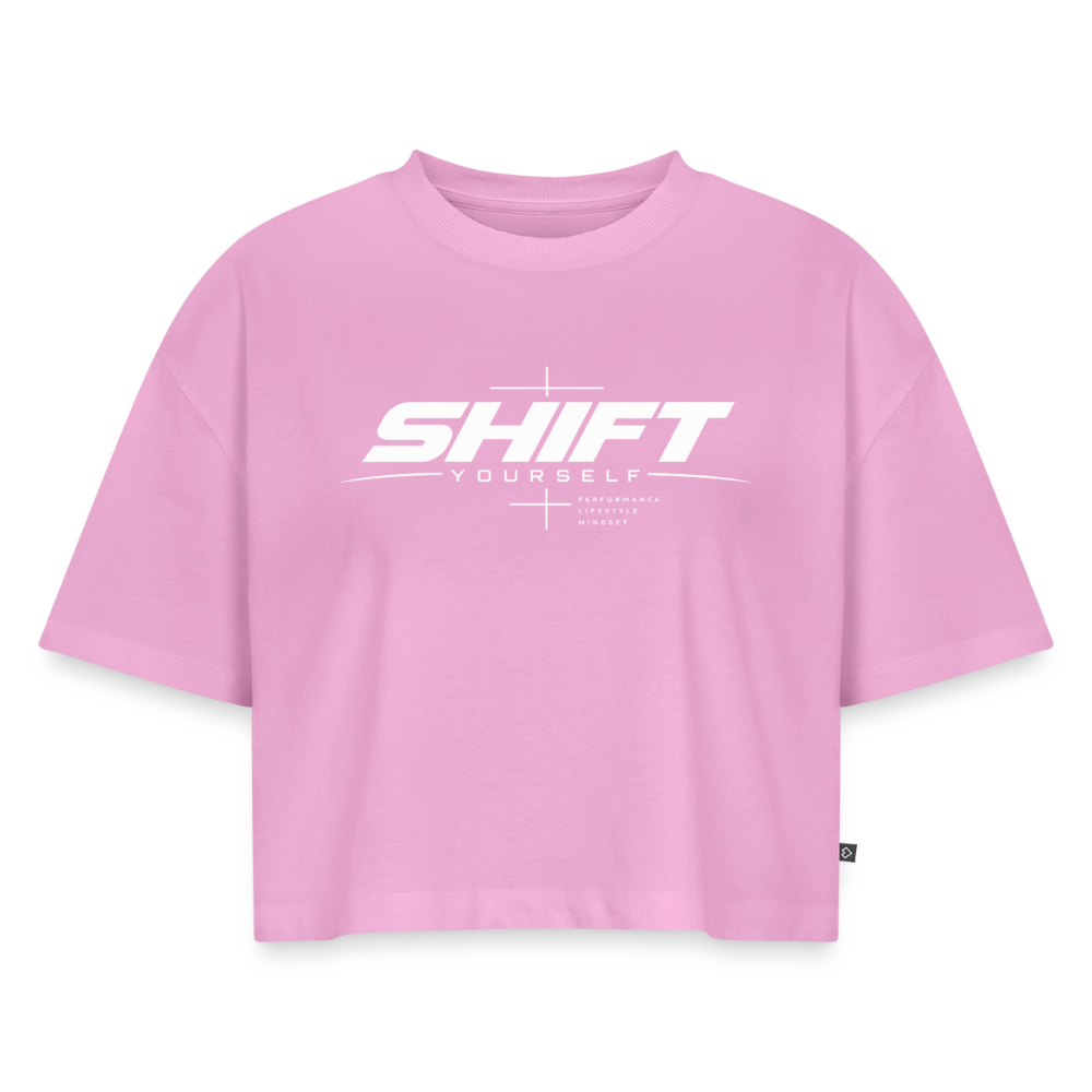 SHIFT Premium Oversized Cropped Tee - Verwaschenes Rosa
