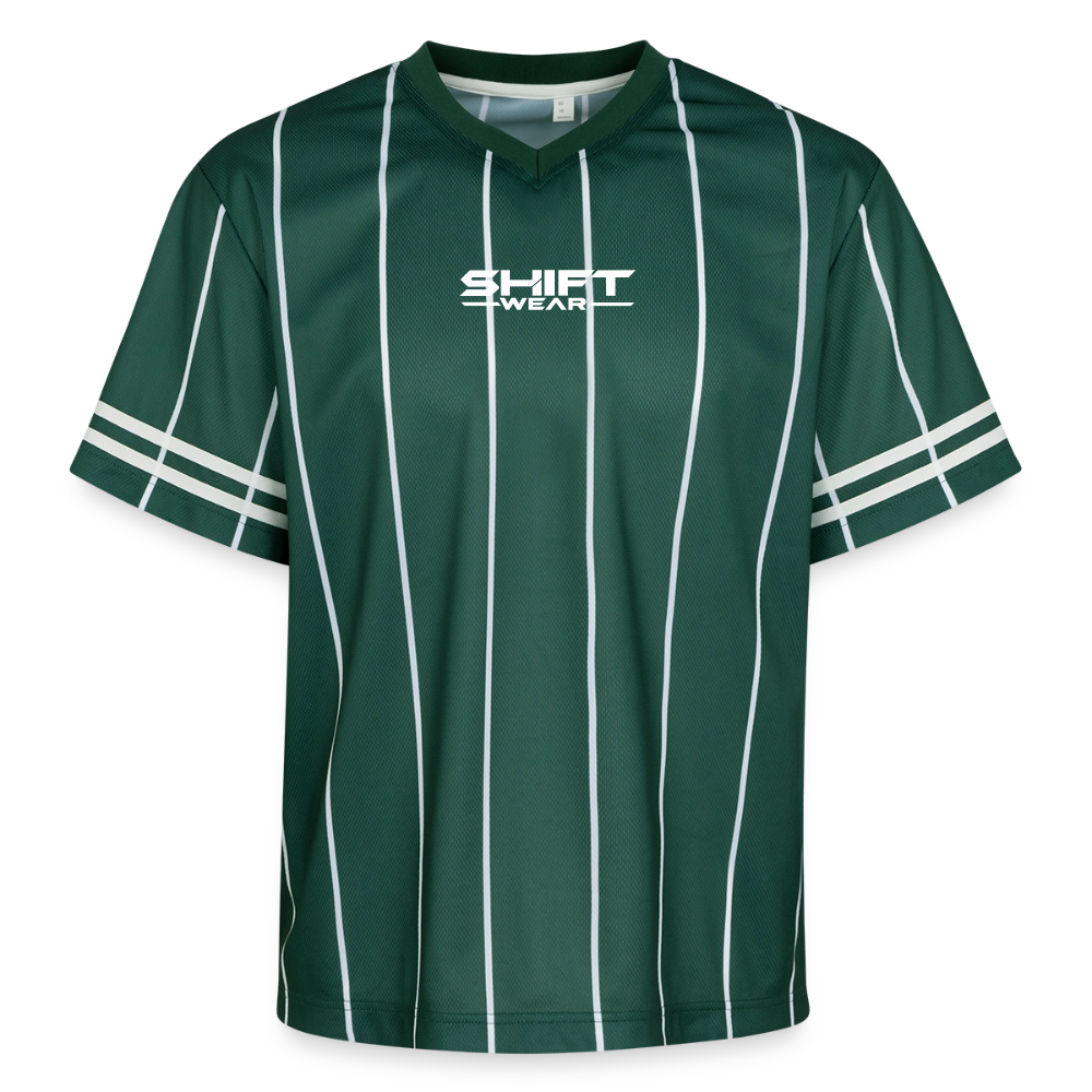 SHIFT Football Style Tee - Dunkelgrün/Weiß