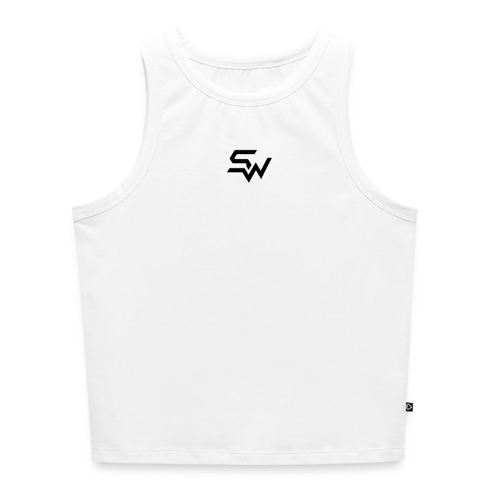 Cropped Frauen Organic Tank Top - Weiß
