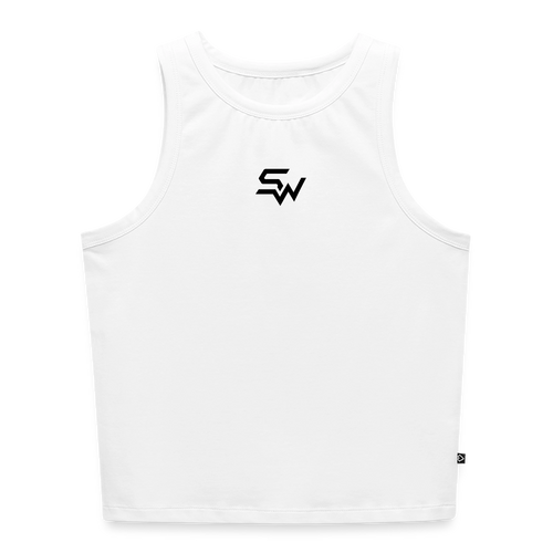 Cropped Frauen Organic Tank Top - Weiß
