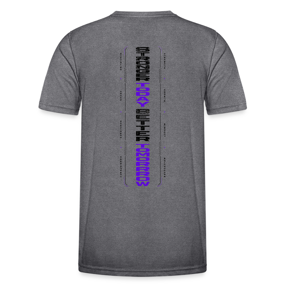Männer Funktions-T-Shirt - dunkle Melange 