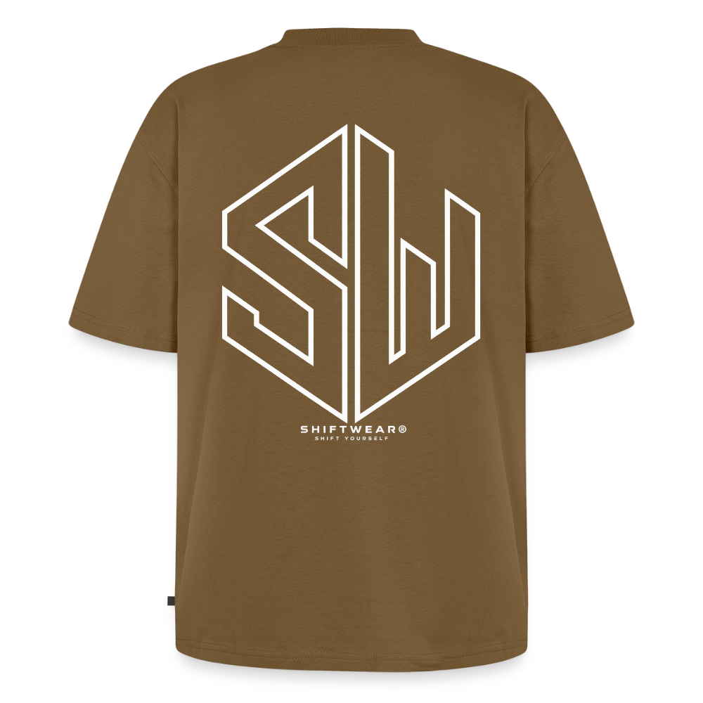 SHIFT Oversized Fit Tee - Nussbraun