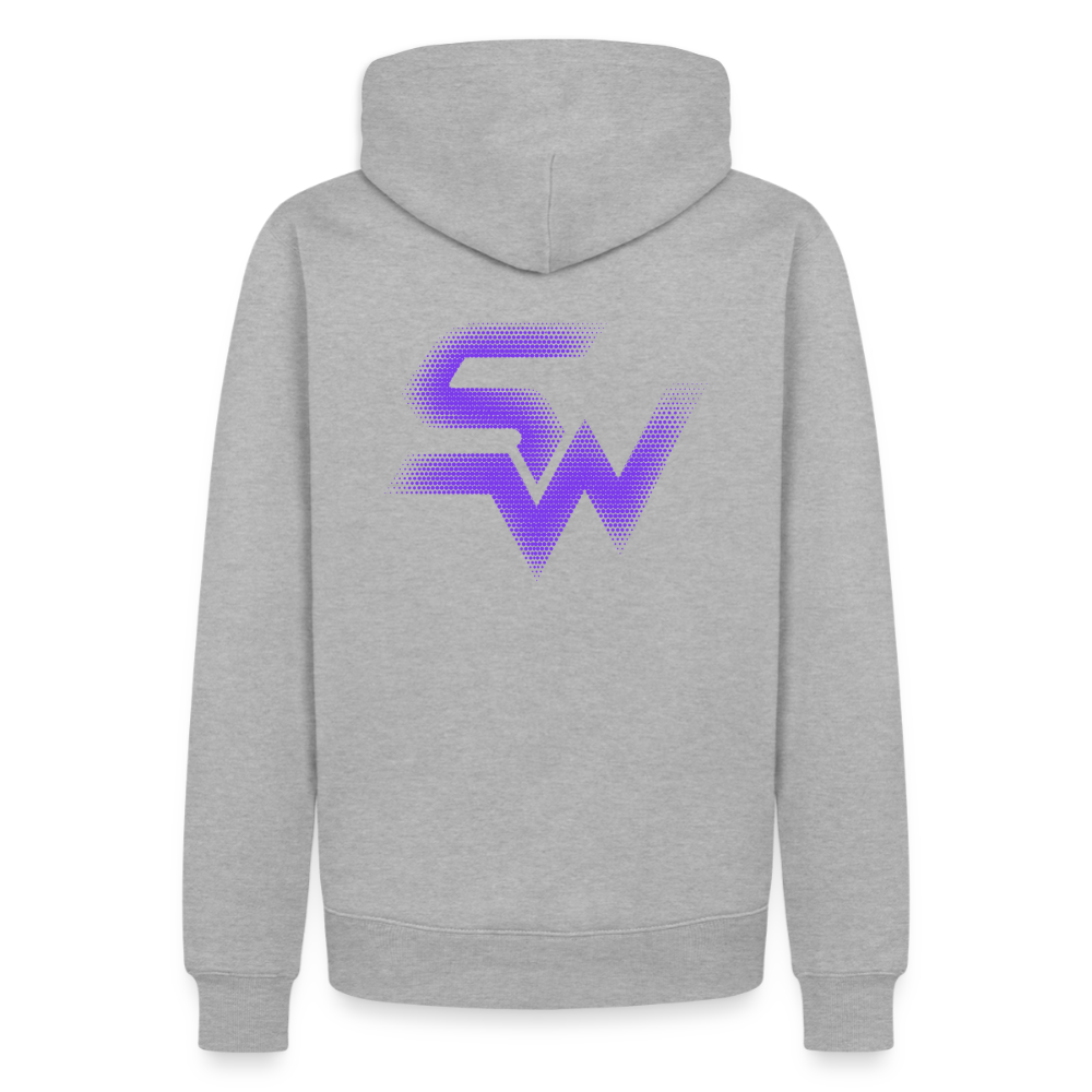 Männer Premium Hoodie - Grau meliert