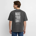SHIFT Oversized Acid Wash Tee - Schwarz Acid Wash