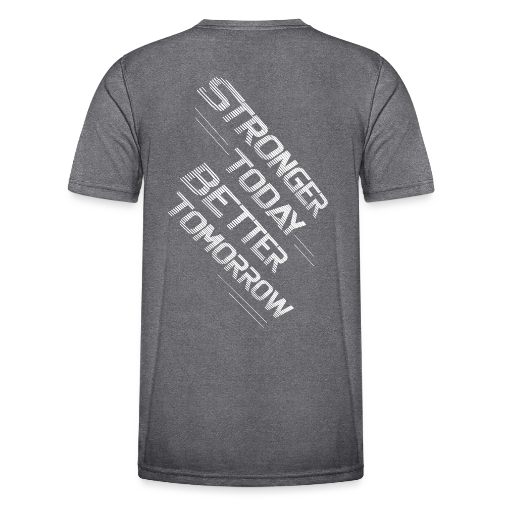 Männer Funktions-T-Shirt - dunkle Melange 