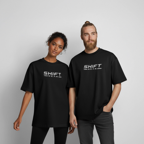 SHIFT Boxy Heavyweight Unisex Tee - Schwarz