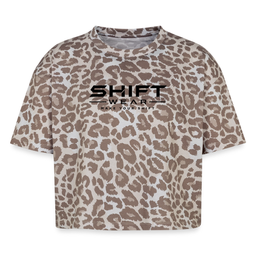Boxy Leo Frauen Premium Organic T-Shirt - Leopard print