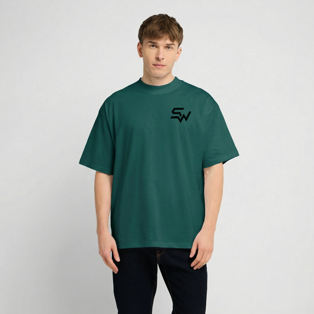 Oversized Heavyweight Unisex T-Shirt - hunter Green