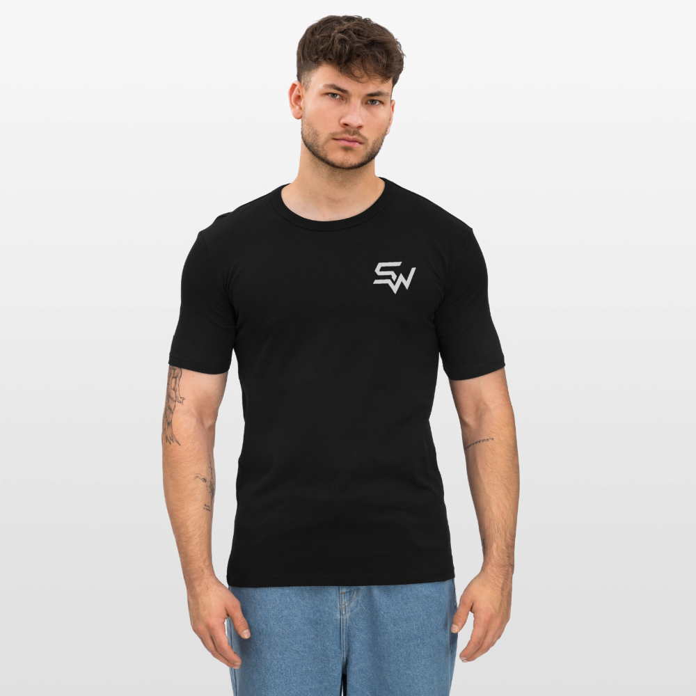 Männer Slim Fit T-Shirt - Schwarz