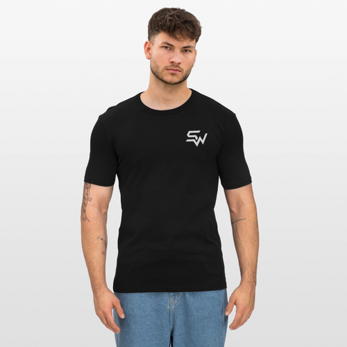 Männer Slim Fit T-Shirt - Schwarz