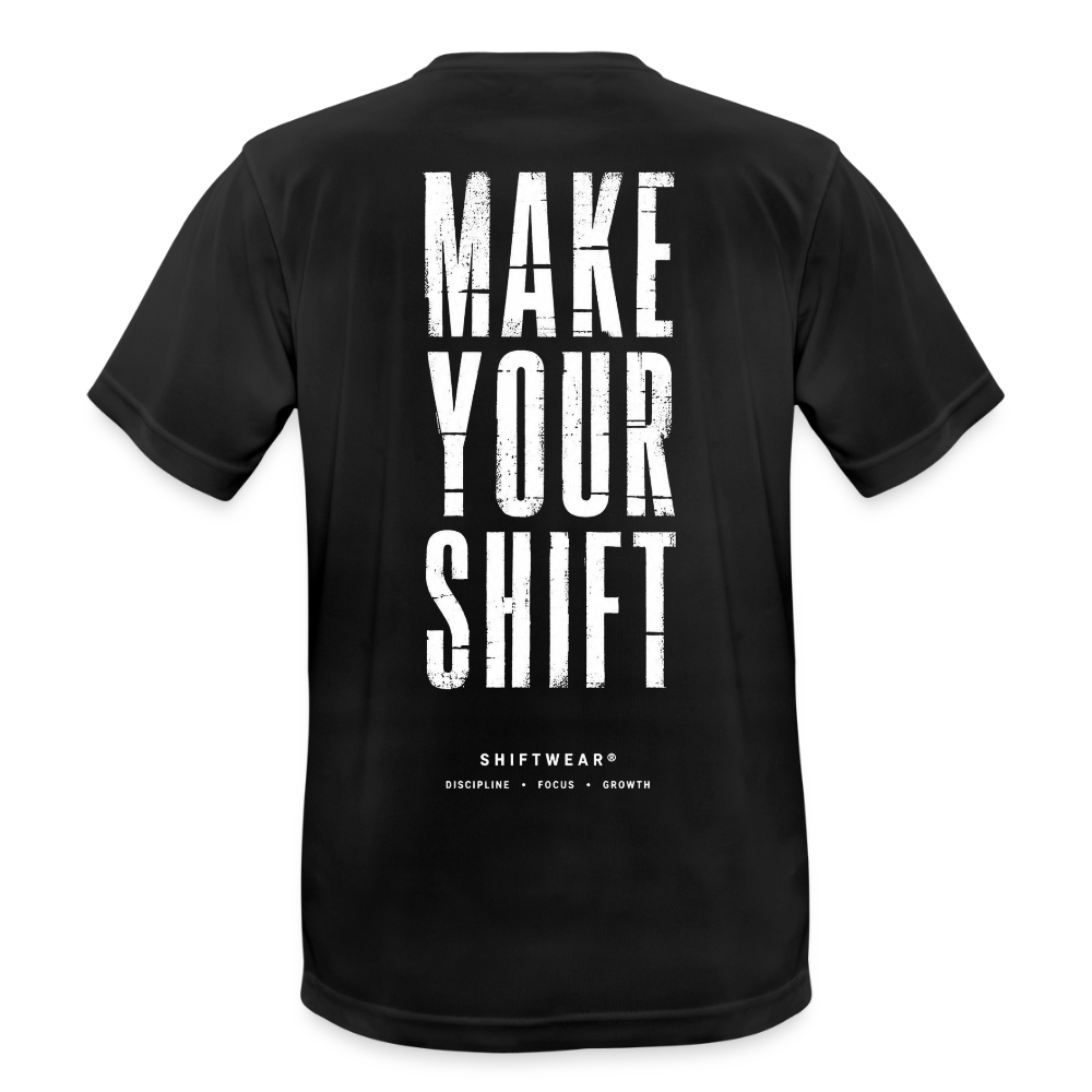 Männer T-Shirt atmungsaktiv - Schwarz