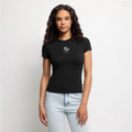 SLIM FIT Frauen Organic T-Shirt - Schwarz