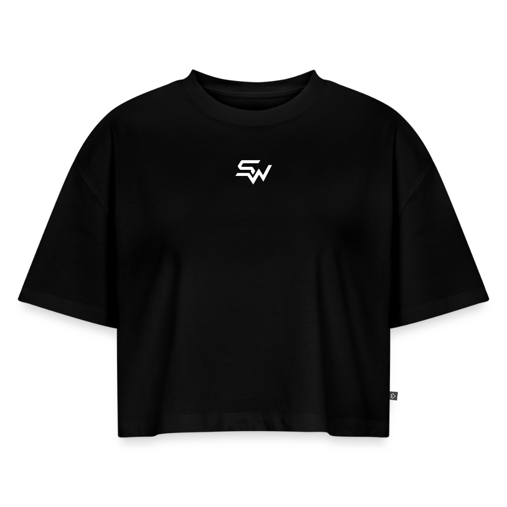SHIFT Oversized Cropped Tee - Schwarz