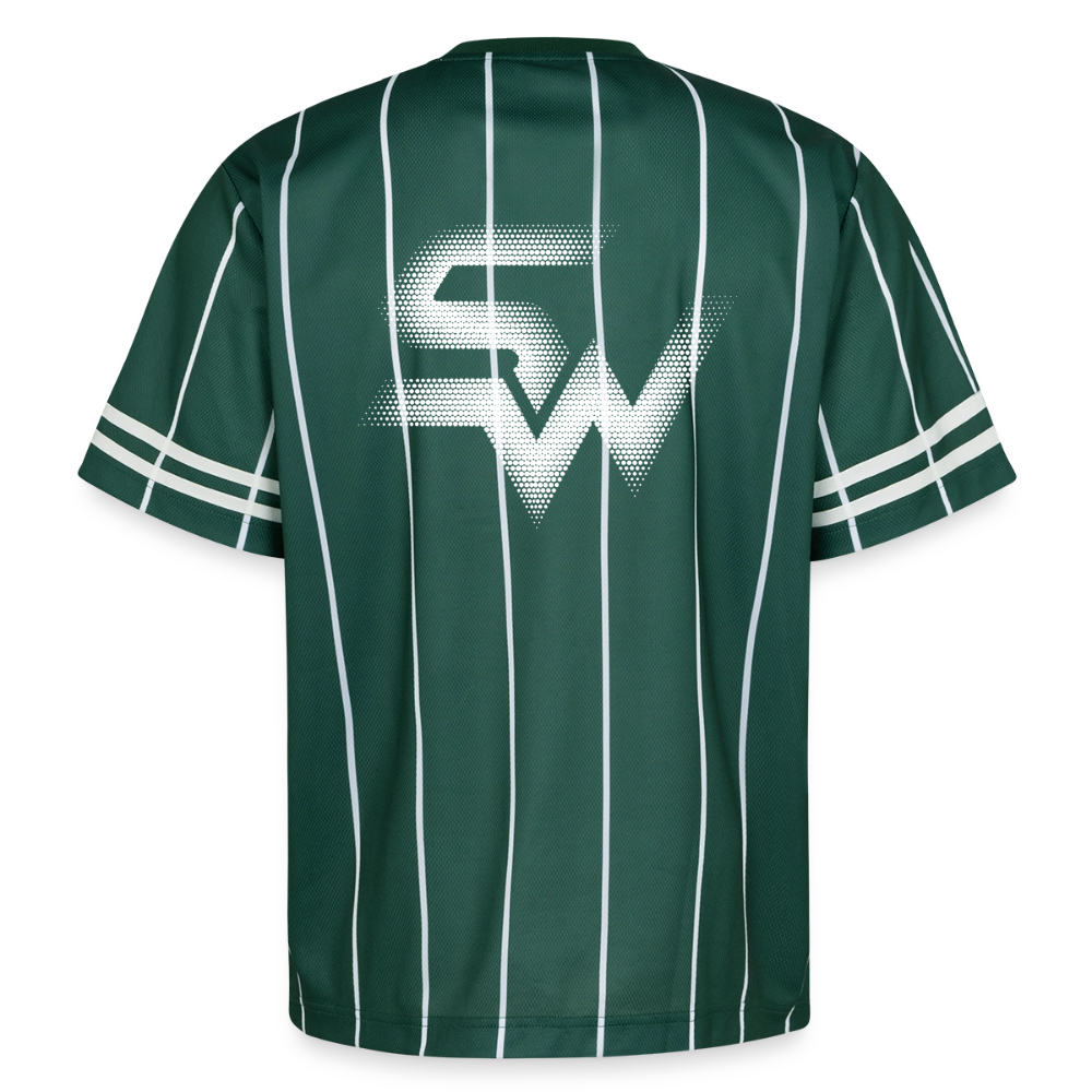 SHIFT Football Style Tee - Woman - Dunkelgrün/Weiß