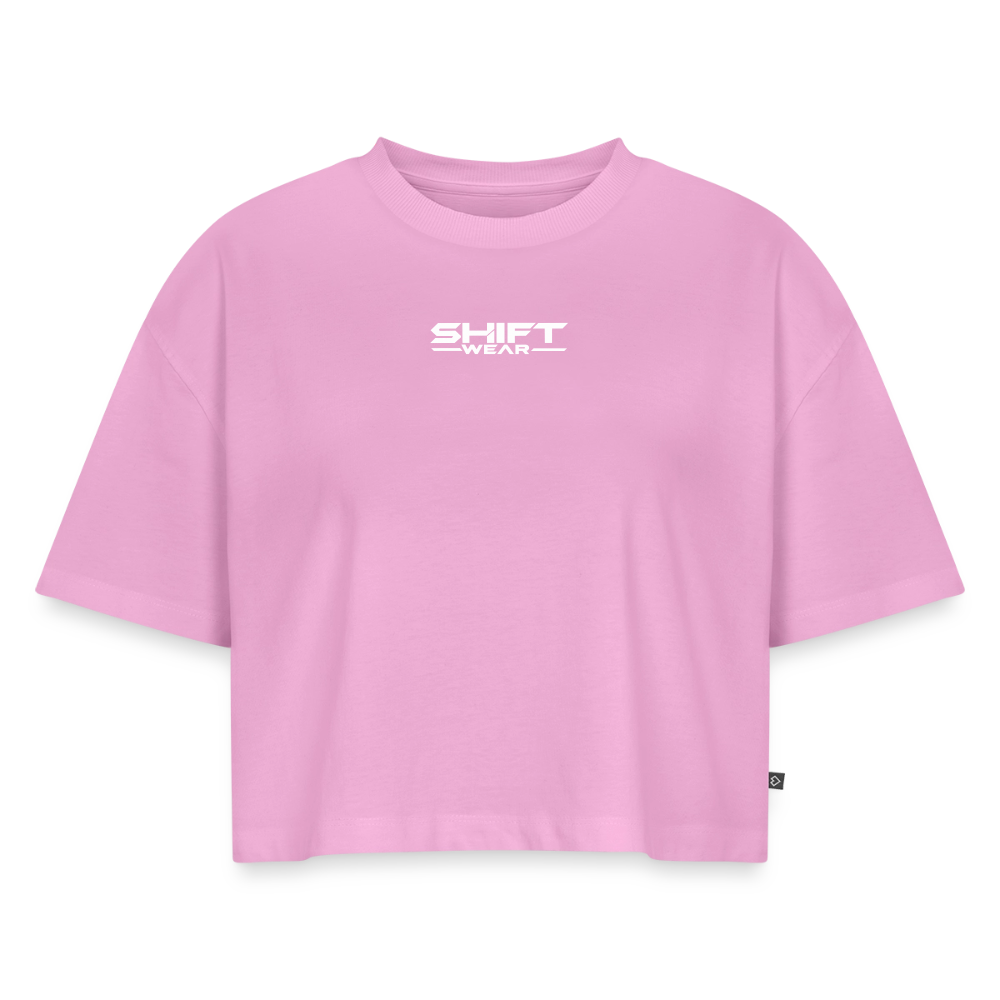 SHIFT Premium Oversized Cropped Tee - Verwaschenes Rosa